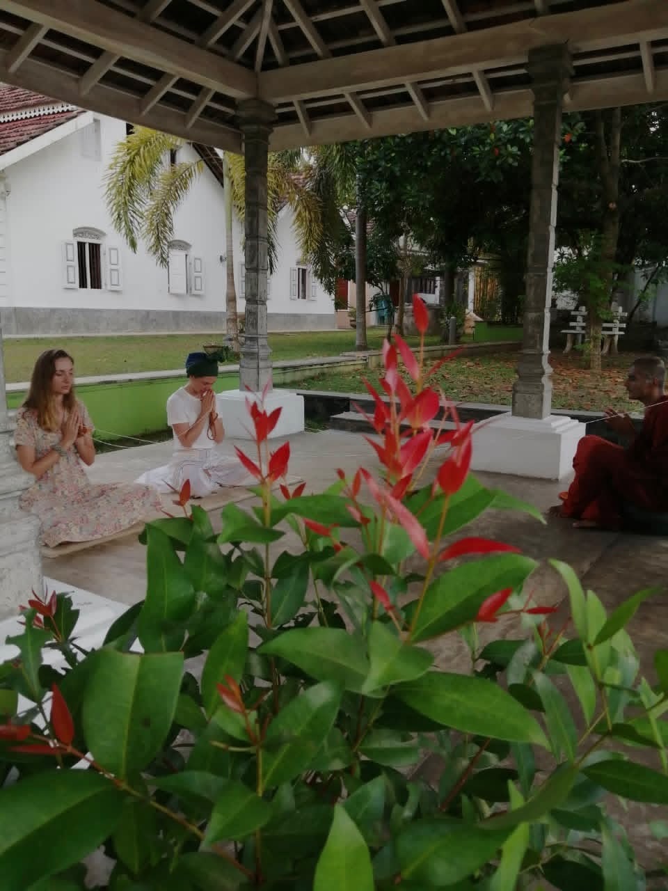 Chanting Ceremony in the Pavilion